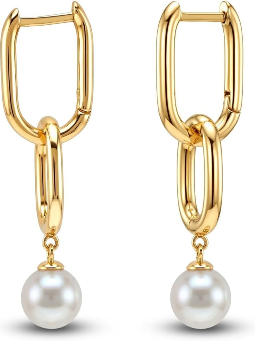 Stylish Huggie Hoop Earrings with Dangling Charm - Perfect for Sensitive Ears